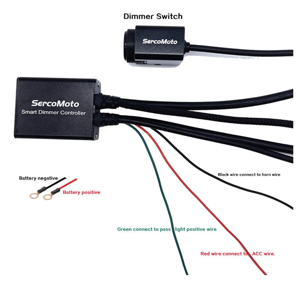 Kit Faros Auxiliares Led Sercomoto Sm4123D Con Smart Dimmer