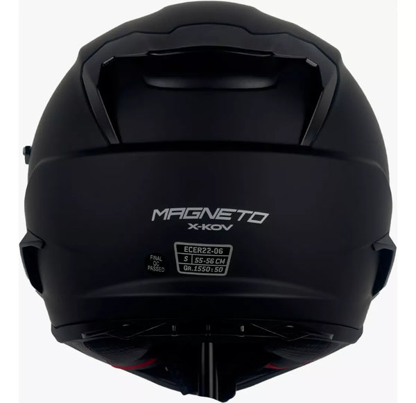 X-KOV CASCO MAGNETO NEGRO SOLIDO MATE