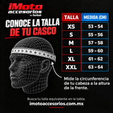 Guía de tallas de cascos iMoto: mide la circunferencia de tu cabeza