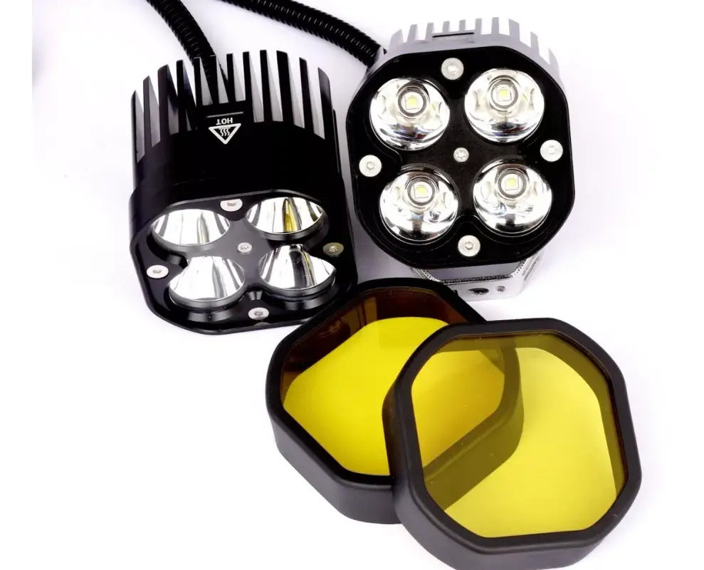 Kit De Faros Led Sercomoto Sm4123 Premium (luz De Penetración) Para Moto R1200gs Bmw Ktm Honda Yamaha