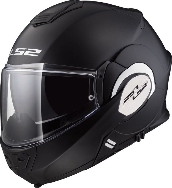 CASCO ABATIBLE LS2 VALIANT 180 DEGREES SOLID NGO/MATE FF399