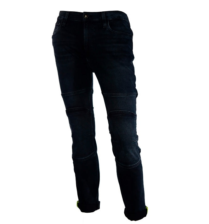 HO´OL JEANS BIKER REGULAR NEGRO PROTECCIÓN ARAMIDA HT