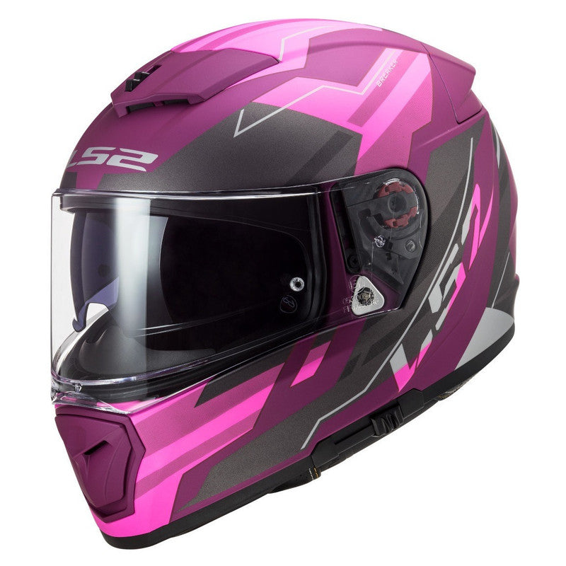 CASCO CERRADO LS2 BREAKER BETA PURPURA MATE FF390