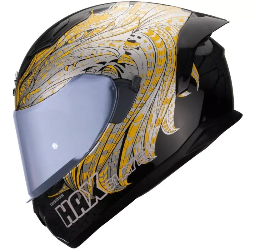 Casco Obsidian Slayer Ngo/oro/plata Hax