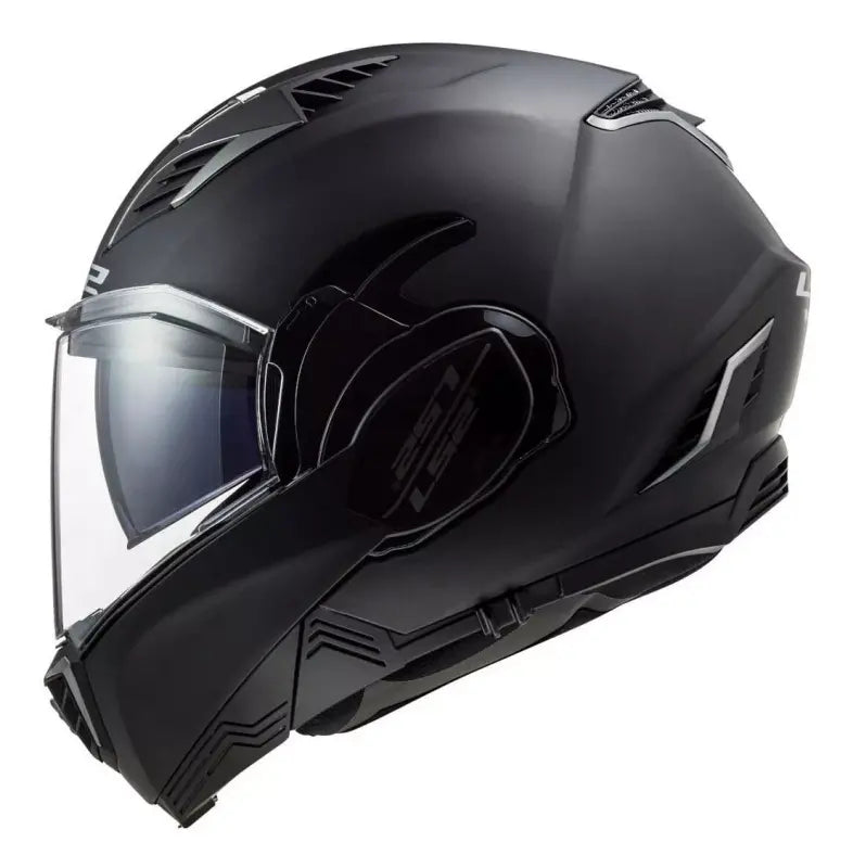 CASCO ABATIBLE LS2 VALIANT II SOLID NGO/MATE FF900