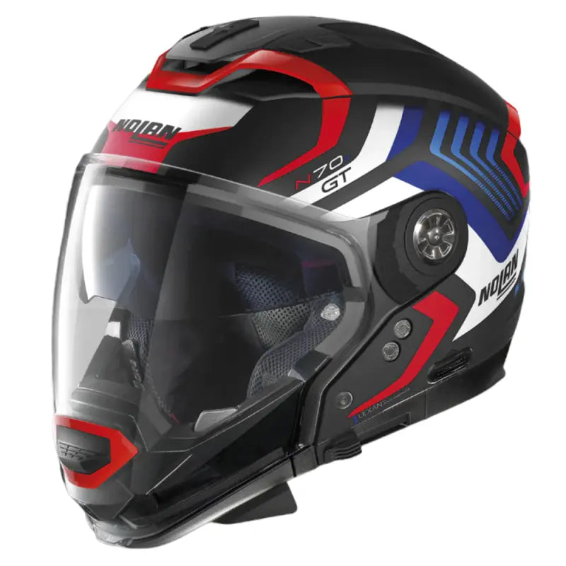 Casco N70-2 GT Spinnaker N-com 45 NgoMate/azul/bco/rojo Nolan