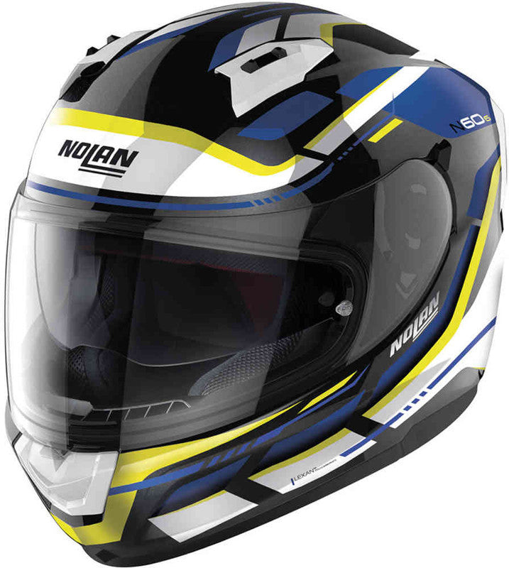 Casco N60-6 Lancer 64 Bco/Azul/Ama Nolan