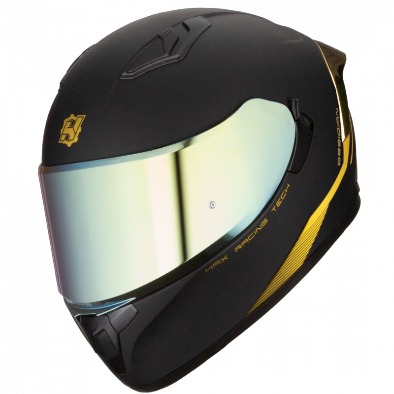 Casco Obsidian Ngo Mate/Oro Hax