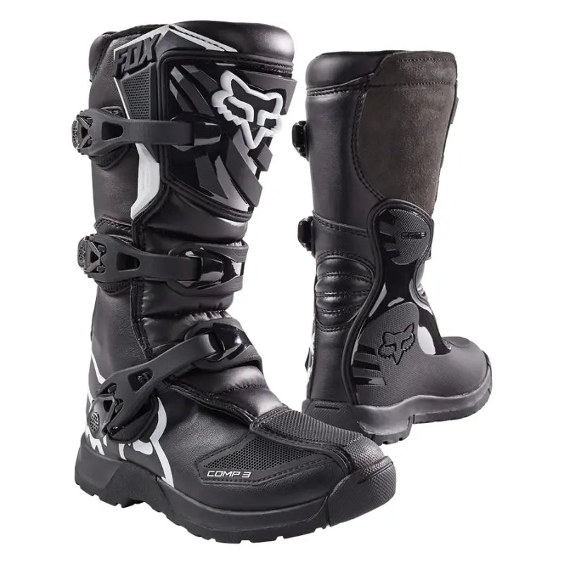 BOTAS FOX COMP 3Y JOVEN NEGRO