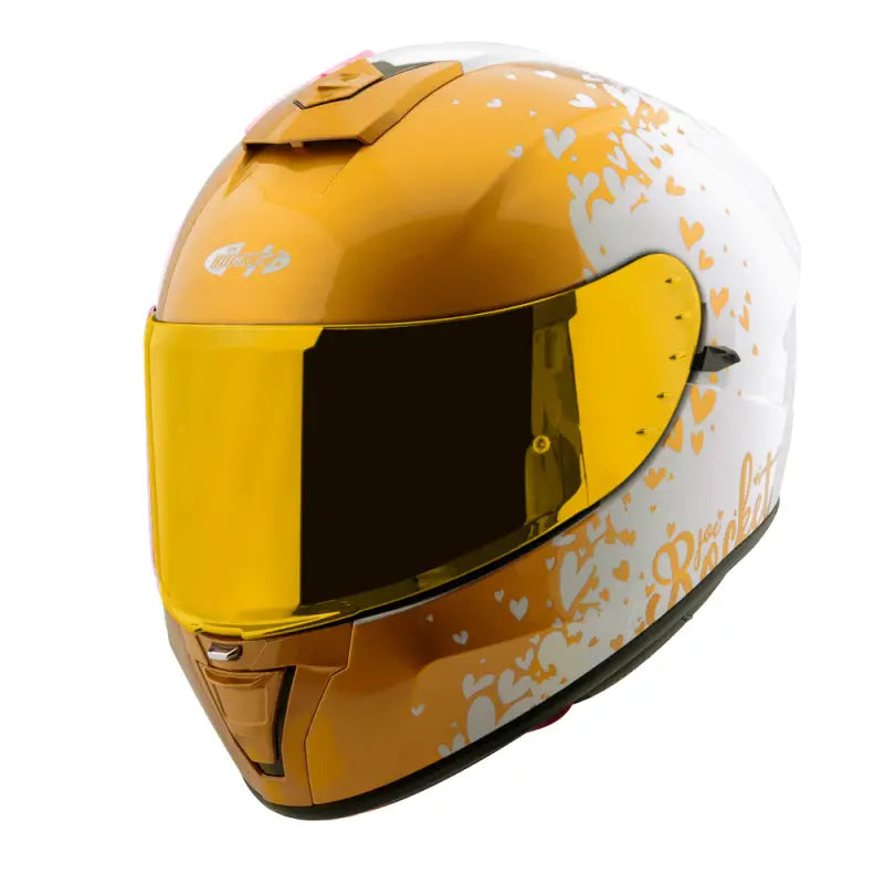 CASCO RKT 15 HEARTBREAKER DORADO BLANCO
