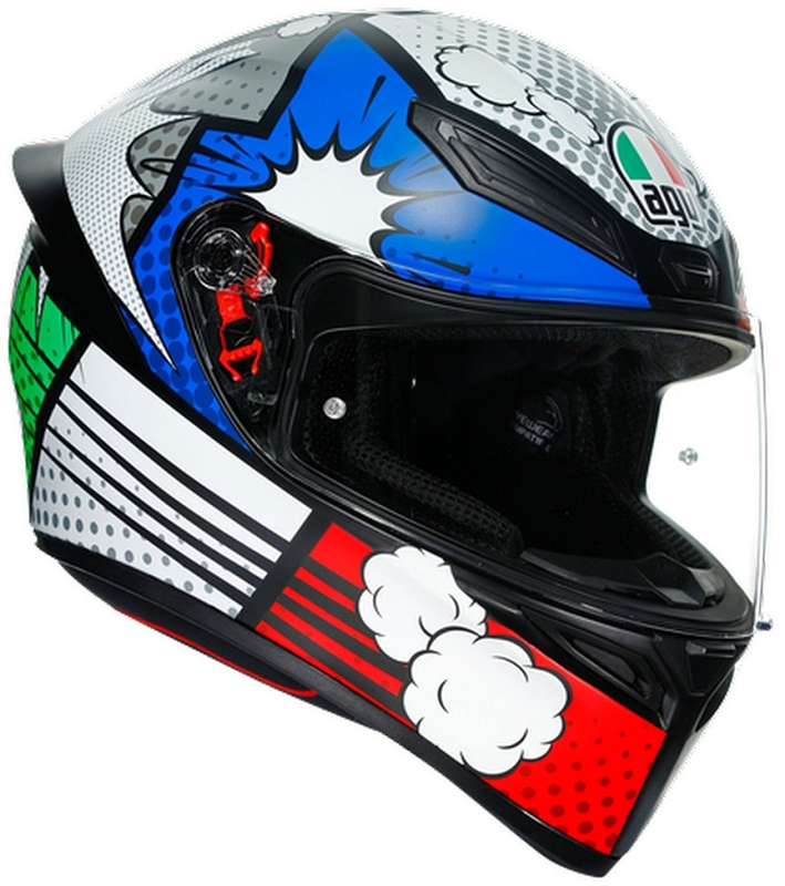 CASCO AGV CERRADO K-1 E2205 MULTI BANG ITALY/AZL/MATE