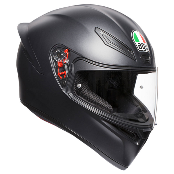 CASCO CERRADO AGV K-1 E2205 SOLID S NGO/MATE