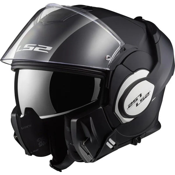 Casco abatible LS2 Valiant 180 degrees negro mate