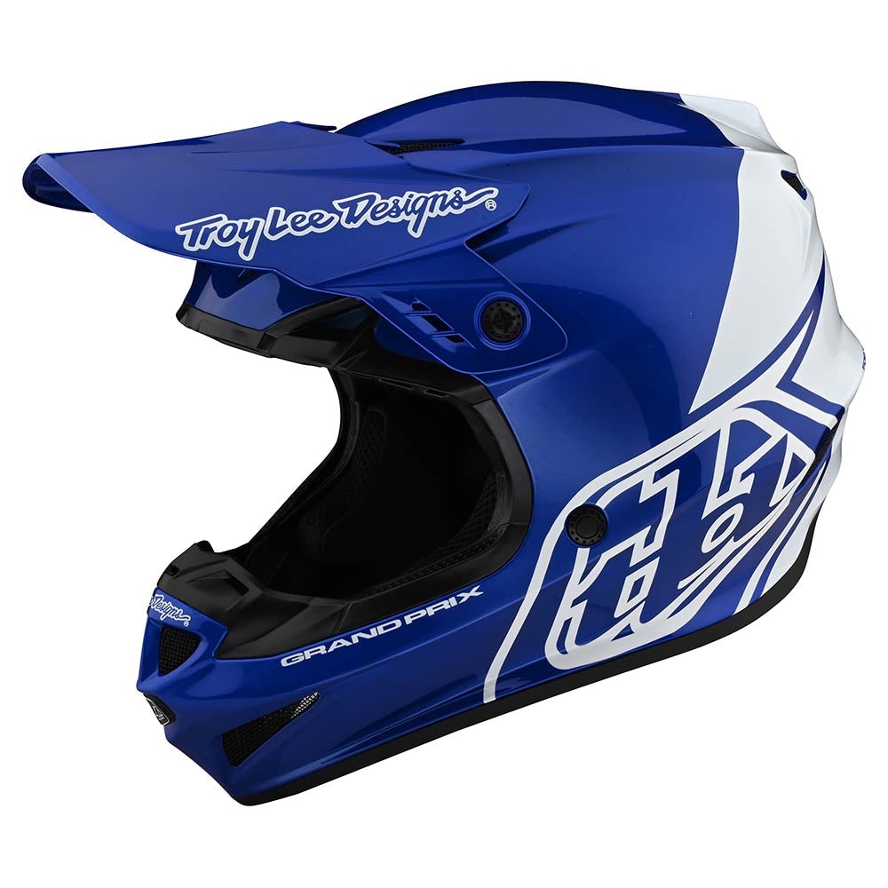 Gp Helmet Block Blue / White